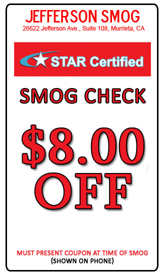 8 dollars off smog check